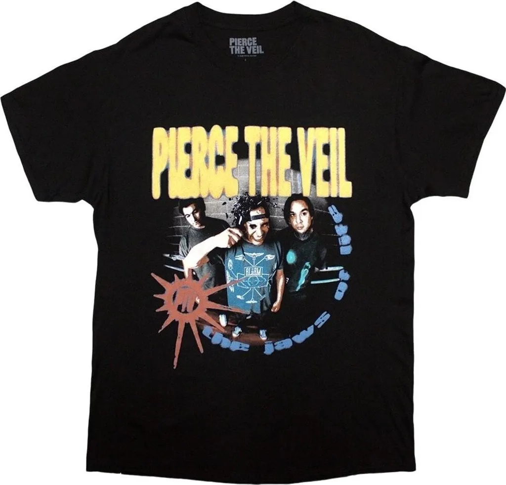 T-shirt Pierce The Veil I Cant Hear You en Coton Noir Taille Large