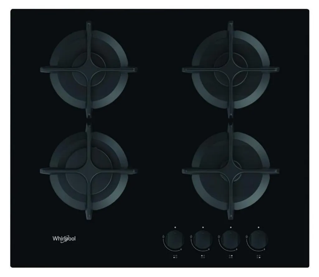 Whirlpool GOB616NB Table de cuisson gaz 60cm 4 feux noir performante