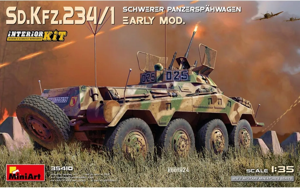 Véhicule Blindé Sd.Kfz 234/4 Maquette Plastique 1/35 Détails Internes