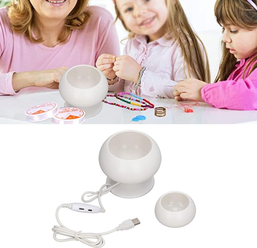 Perlen Spinner - Weiß Nachhaltiges ABS - Zwei Richtungen - Hohe Stabilität - Schmuck DIY