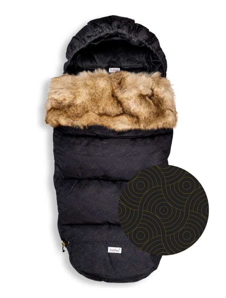 Écharpe de portage ergonomique Bobánek avec anneaux noirs de sécurité