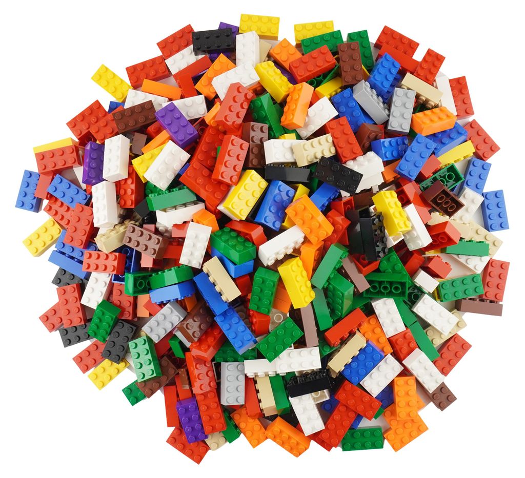 LEGO® 2x4 Steine Bausteine Gemischt Bunt - 3001 NEU! Menge Produktbild 