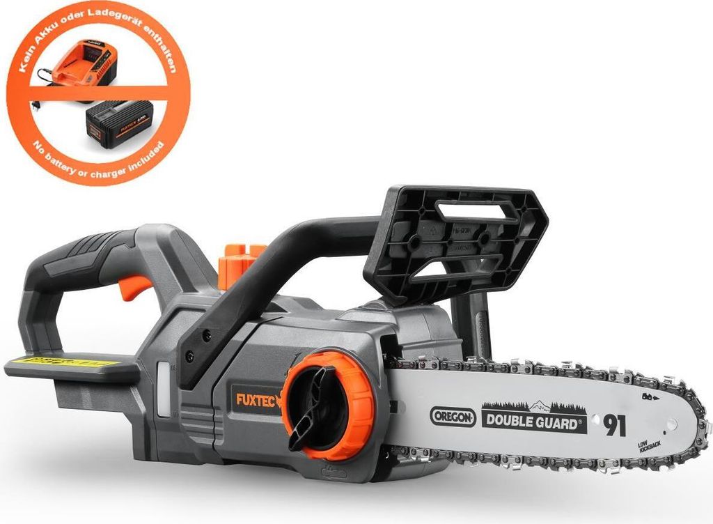 FUXTEC Akku Kettensäge FX-E1KS20 - 20V | Schwertlänge 25 cm | 3,4 Kg | 5m/s | 40 Treibglieder | ohne Akku | ohne Ladegerät