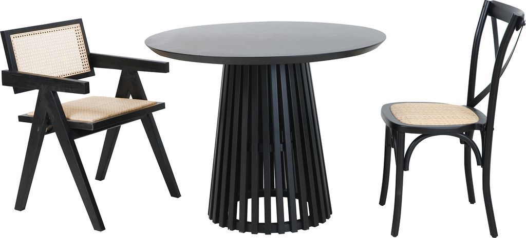 SIT Möbel Armlehnstuhl mit Rattan-Sitzfläche | gepolsterter Produktbild 5