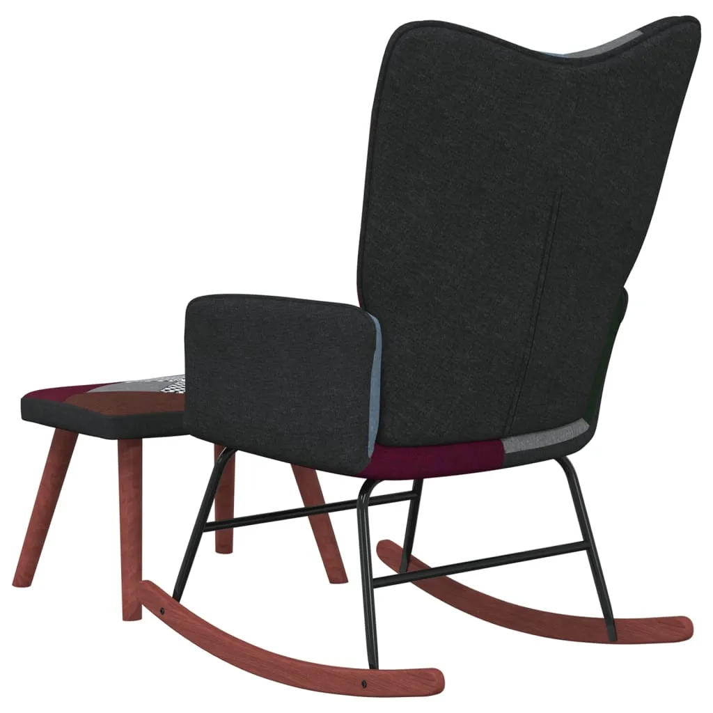 Chaise à bascule patchwork contre le mal de dos - Fauteuil ergonomique - 5