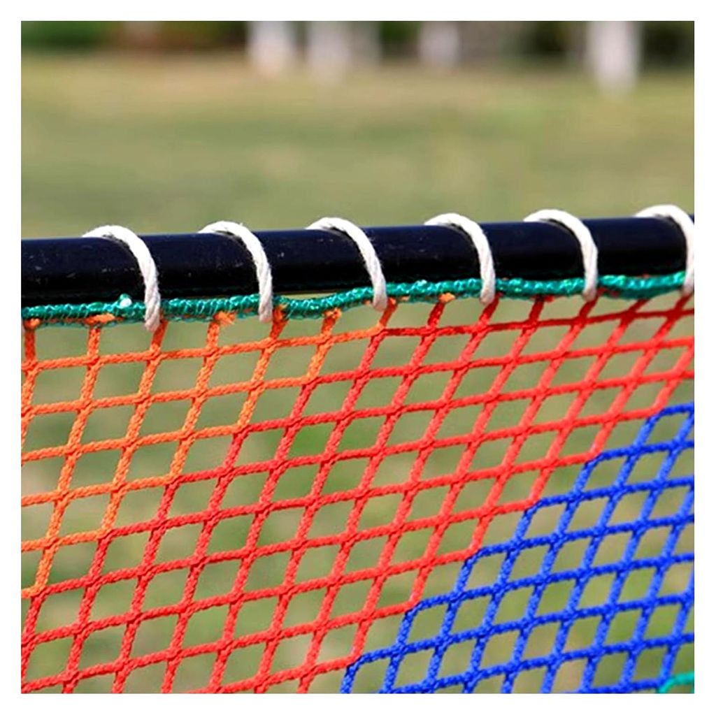 Regenbogen-Kletternetz, 1 x 4 m, 6 mm, Seilnetz für Kindergarten, Trennwand und Sicherheitsgeländer, langlebiges Outdoor-Spielgerät, buntes Design