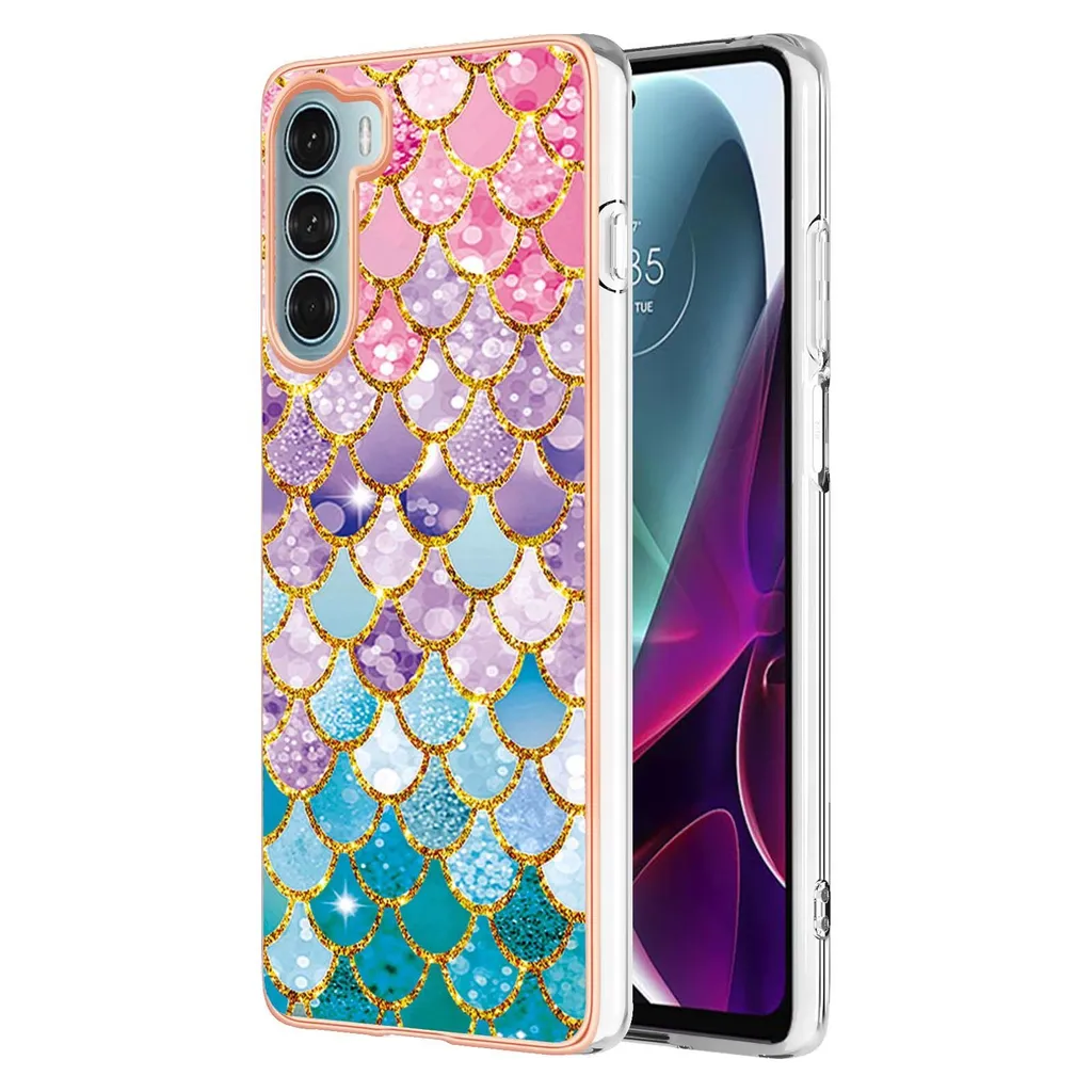 Custodia Antiurto Motorola Moto G200 | Cover Silicone Flessibile Fantasia