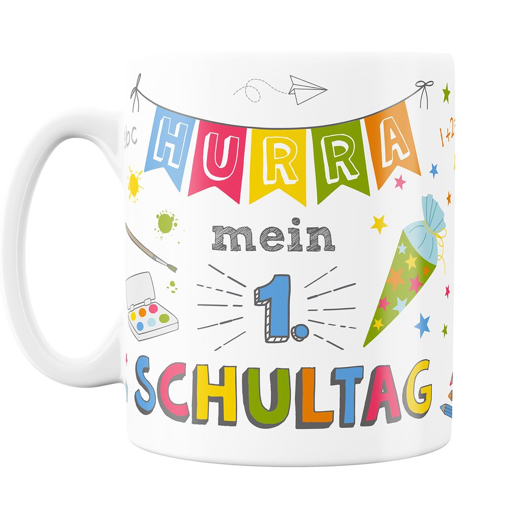 Produktbild Tasse für Erstklässler Endlich Schulkind 300 ml Produktbild 
