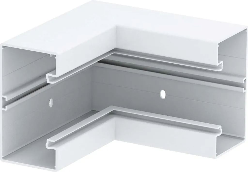 Angle intérieur pour goulotte PVC OBO Bettermann série GK 70x130 mm