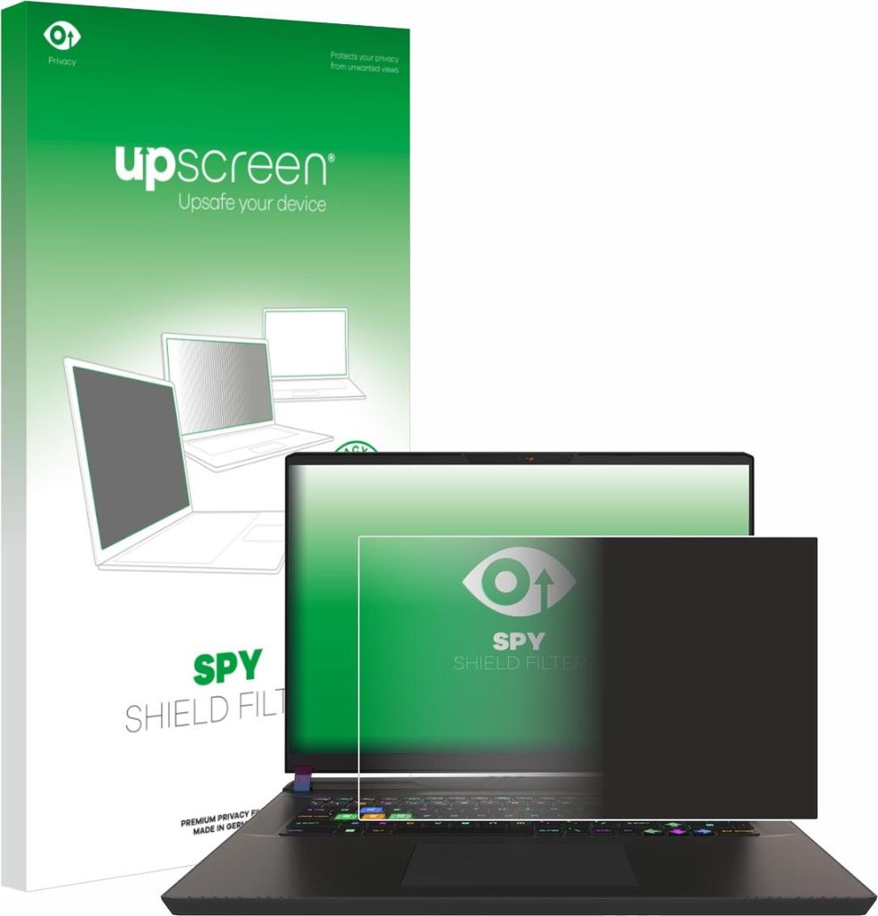 upscreen Blickschutzfilter für MSI Vector 17 HX Anti-Spy Privacy Filter Sichtschutz Blaulicht-Schutz