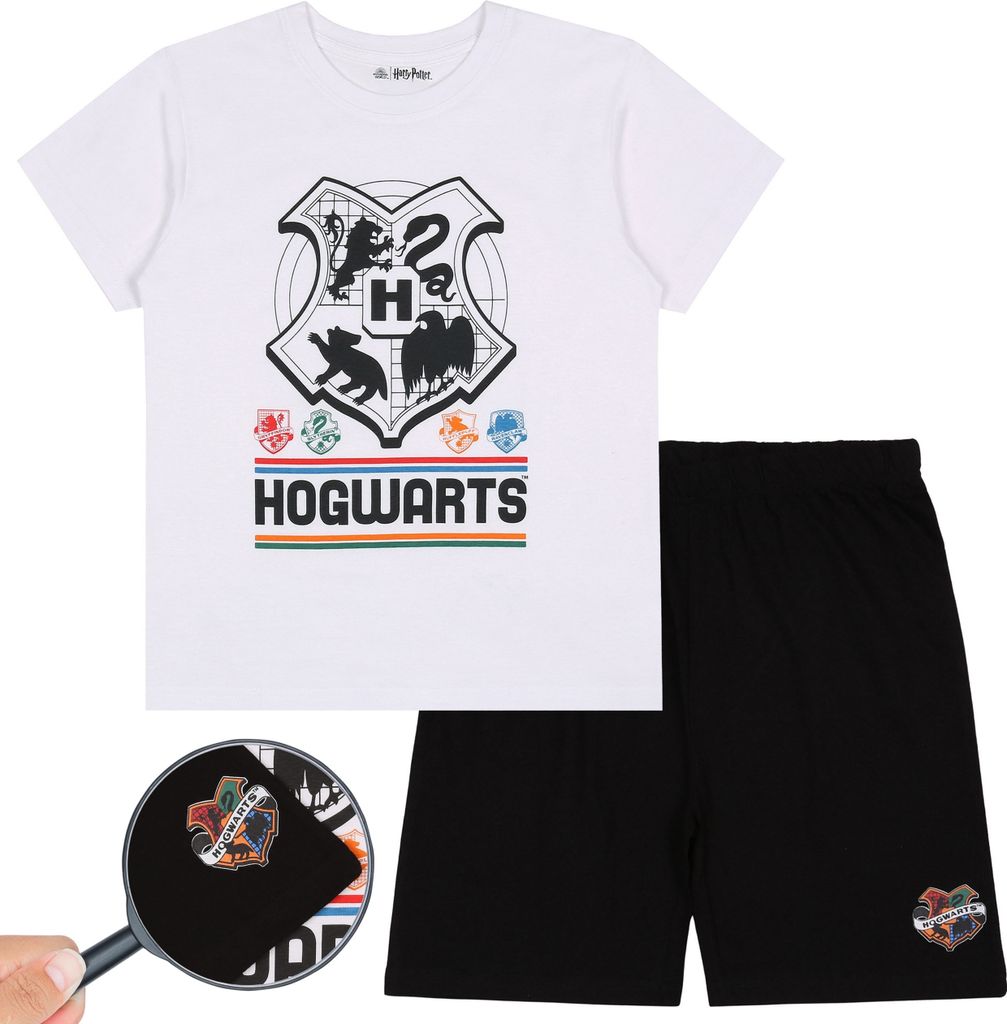 Harry Potter Hogwarts Schlafanzug für Jungen mit kurzer Hose, Pyjama für den Sommer 9-10 Jahre