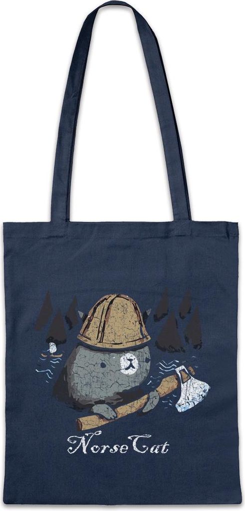 Urban Backwoods Norse Cat, Stofftasche, Farbe: Navy