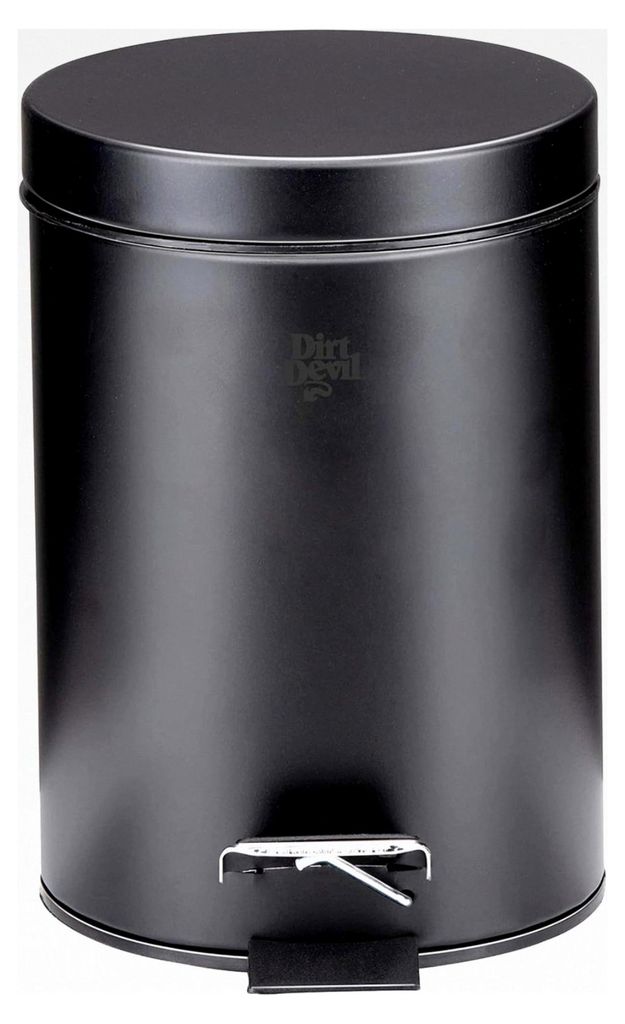 Treteimer 3 Liter für Badezimmer oder Toilette mit herausnehmbarem Innenbehälter in Schwarz