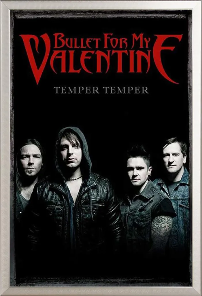 Déco Murale Rock : Poster Bullet For My Valentine Cadre Argent Shinsuke