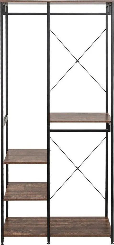 Portemanteau portant à vêtements avec étagère de rangement chaussures