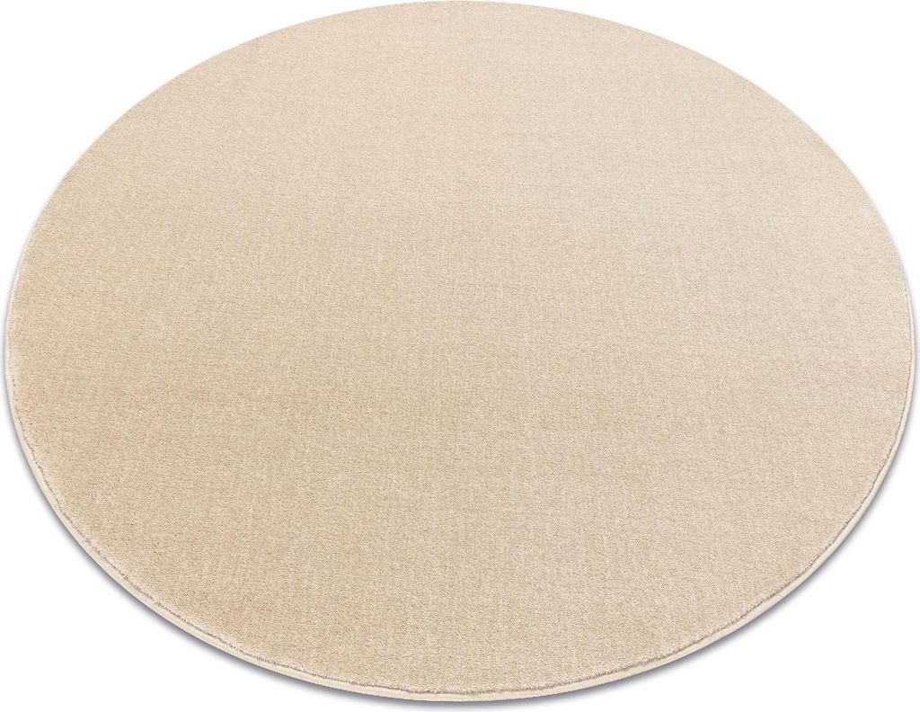 Teppich rund SEDUCTION creme 34 weich, langlebig, Schlafzimmer, Hotel beige rund 133 cm