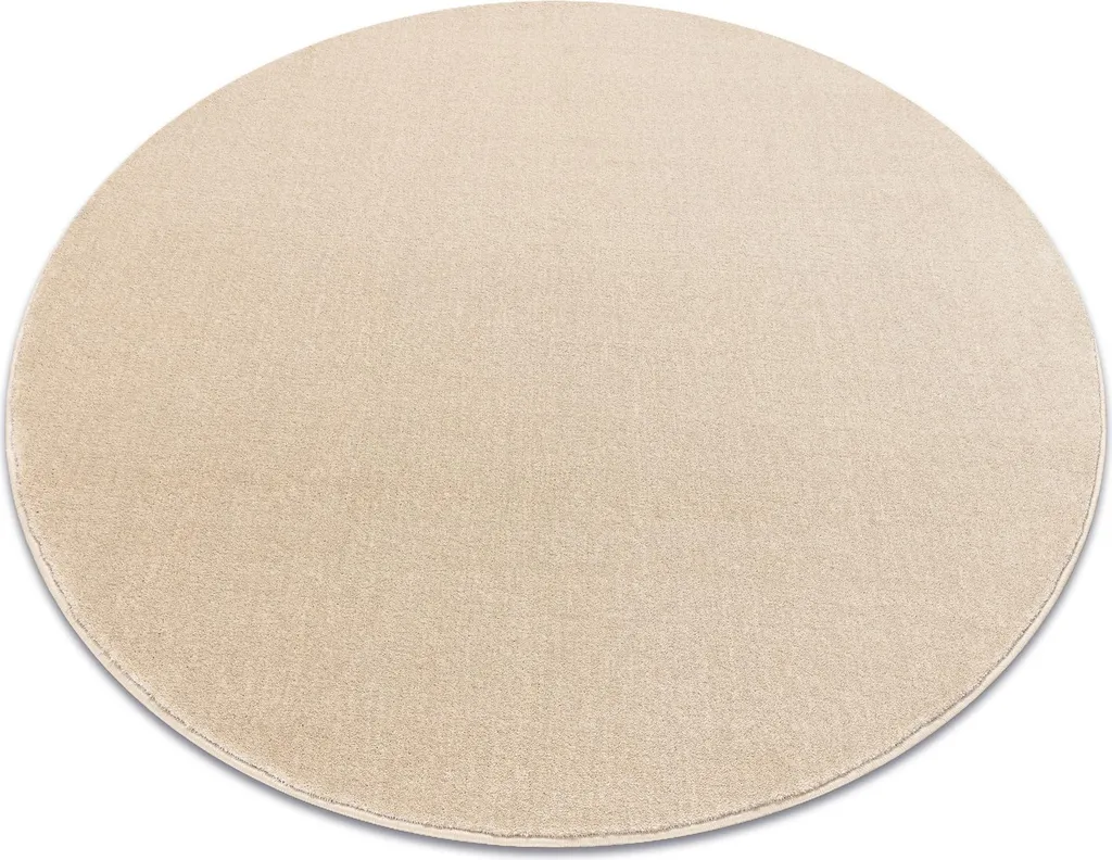 Tapis rond ultra doux SEDUCTION crème 34 - Résistant et lavable 200cm