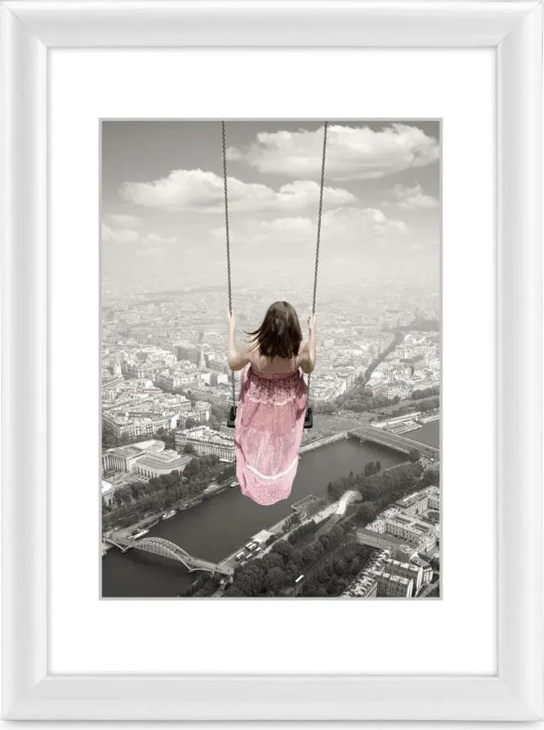 Cornice di plastica Hama "Swing", bianca, 13 x 18 cm