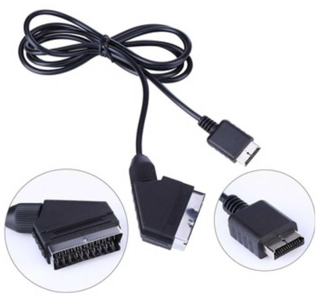 Echtes RGB SCART Kabel für PS2 PS3 1,8m Produktbild 