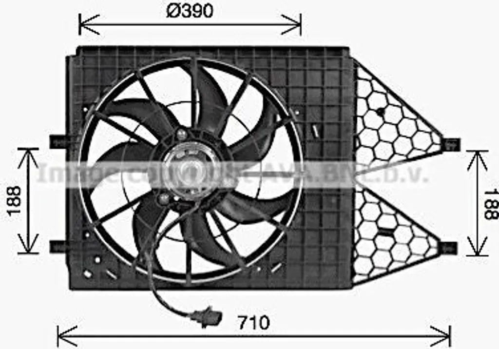 Ventilateur de refroidissement moteur pour Seat Ibiza 6J et Fabia II