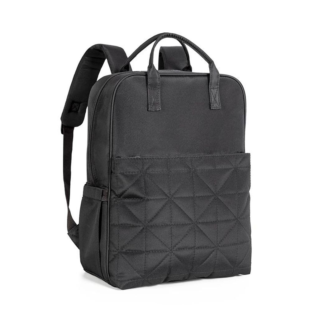 Novi Quilted Wickelrucksack – wasserabweisend, gestepptes Design, mit vielen Fächern, inkl. Wickelunterlage & Kinderwagenhaken, Grey