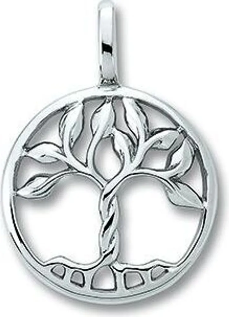 Pendente Argento 925 Rodiato Albero della Vita | Finitura di Prestigio
