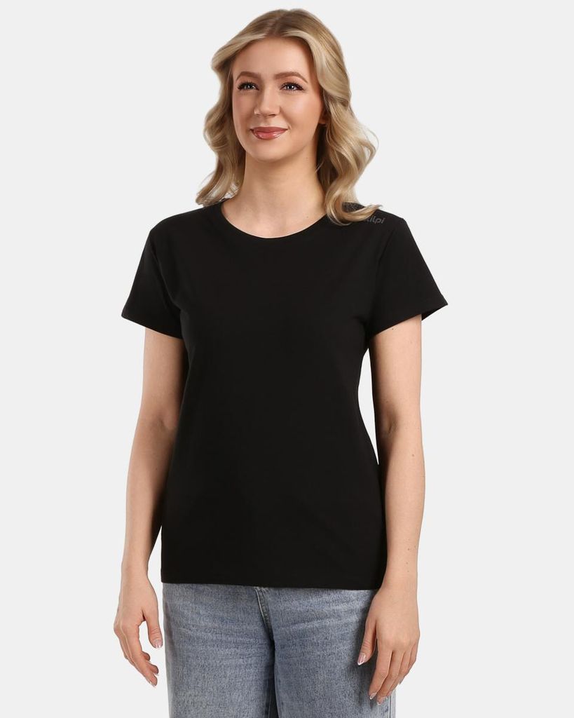Damen-Baumwoll-T-Shirt Kilpi PROMO-W, SCHWARZ, Größe 40