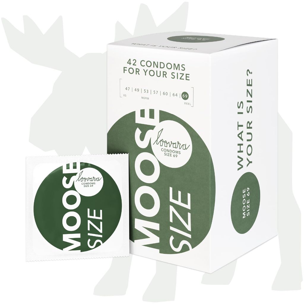 Loovara Intimate - Moose 69 Natural kondómy veľkosť 69 - 42 Obrázok produktu 