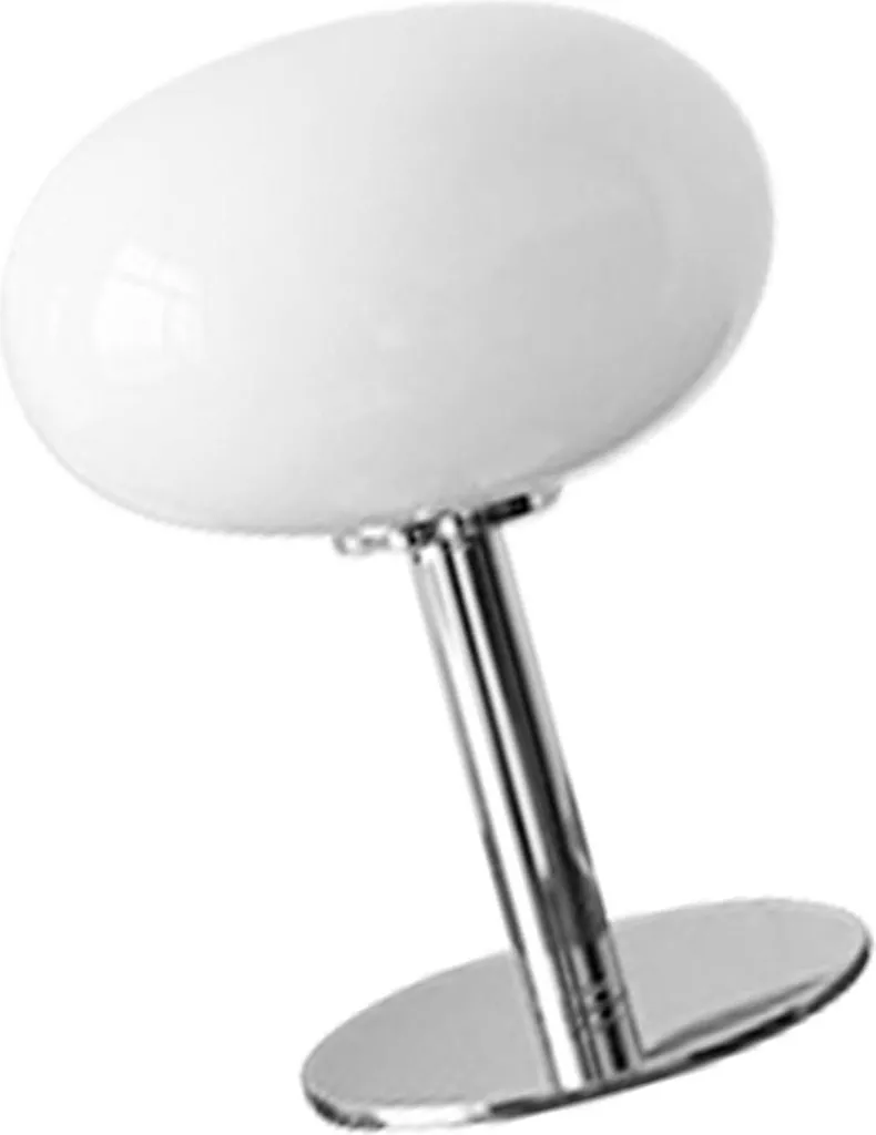 Luminaire de table blanc avec port USB et socle métallique pour chambre