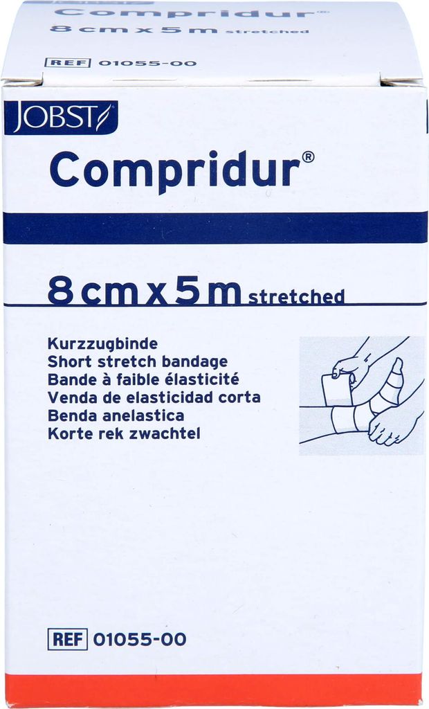 Compridur bendaggio corto 5 m x 8 cm, 1 pz. Benda Immagine del prodotto 