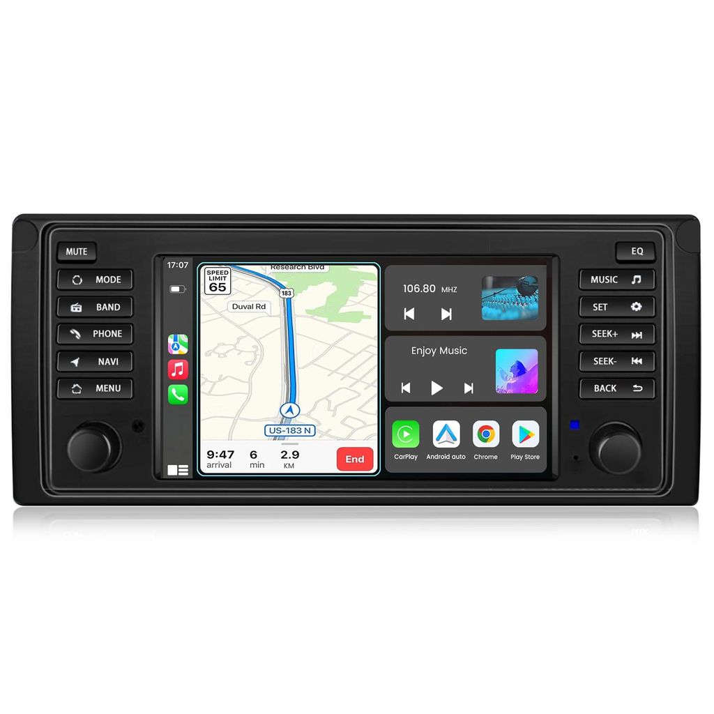 Hexinex Universal Android Auto  pour BMW X5 E53 Range Rover Image du produit 