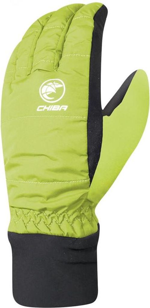 CHIBA City Liner Kids - wasserdichte Kinder-Fahrradhandschuhe, neongelb, Größe S
