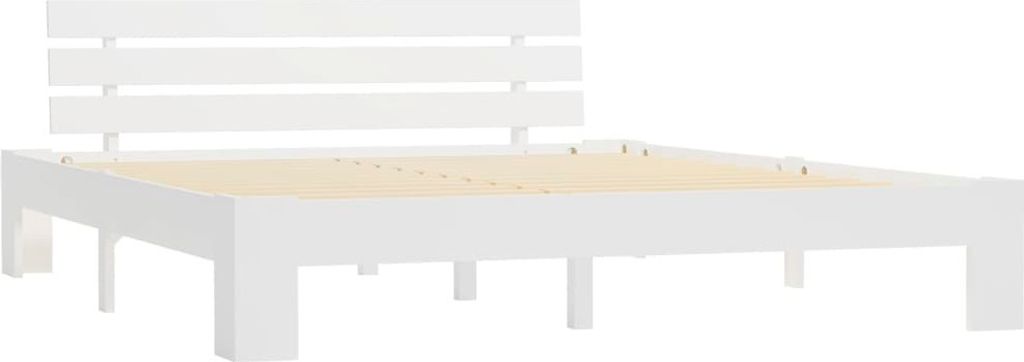 vidaXL Letto in legno massiccio di pino bianco 180x200 cm Immagine del prodotto 