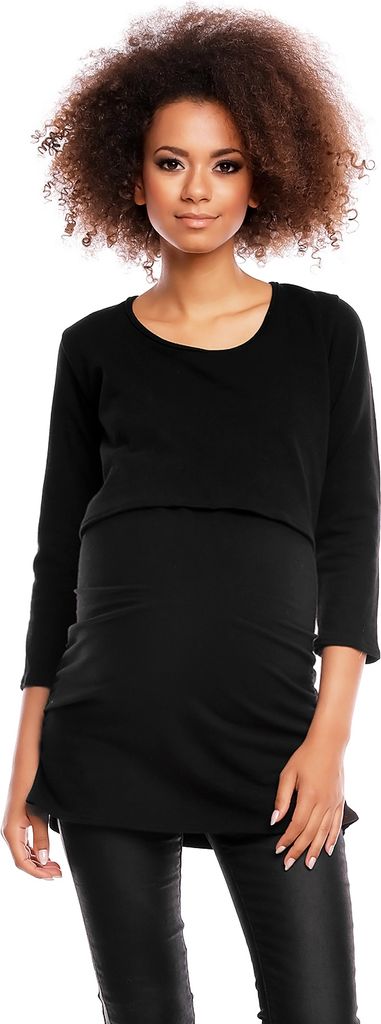 PeeKaBoo Umstandspullover für Damen Cheen schwarz S/M