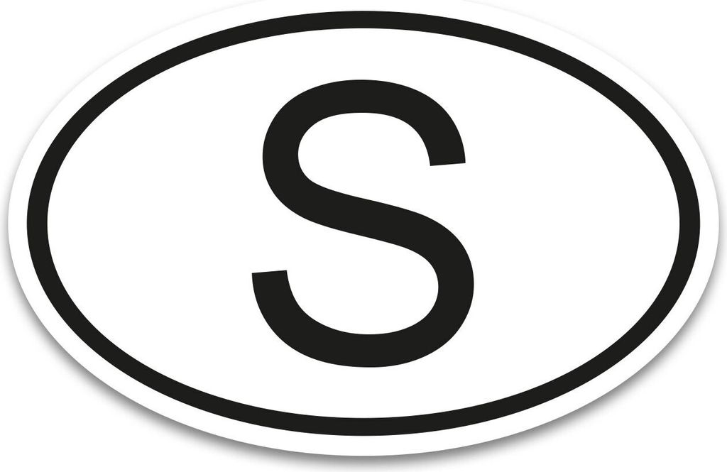 S Aufkleber Länderkennzeichen Schweden 17,5 x 11,5 cm DIN Produktbild 