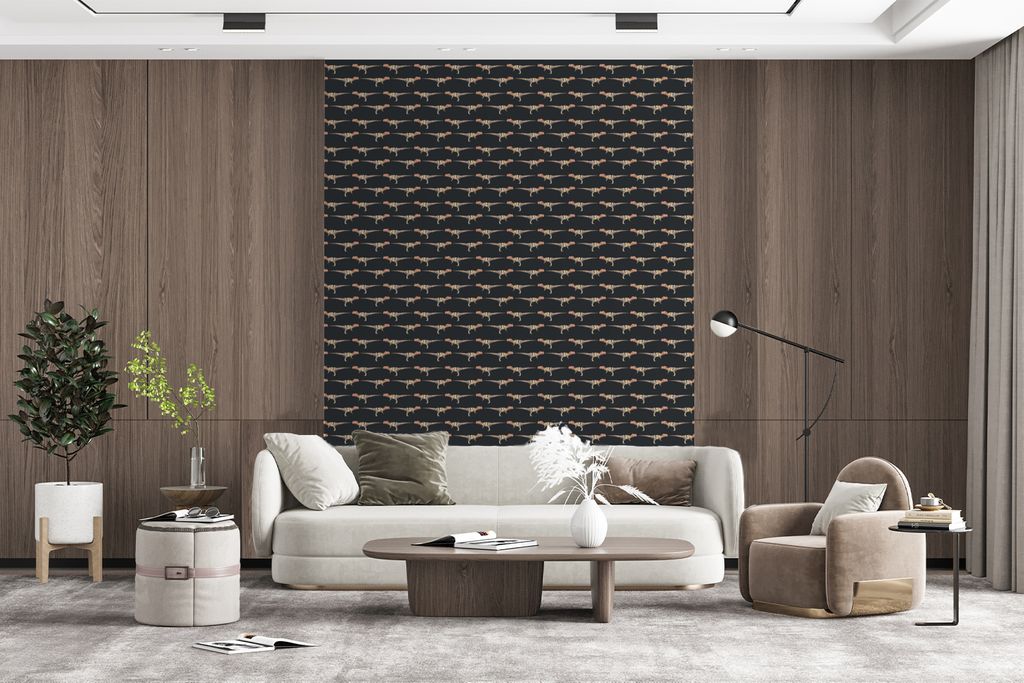 MuchoWow Fototapete für Wohnzimmer oder Schlafzimmer Wandtapete Vinyl Motivtapete Jungen - Muster - Dinosaurier - 165x220 cm - Wanddekorationen
