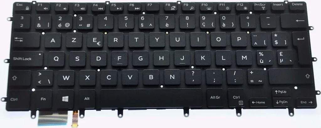 Clavier Belge Dell pour Travailler de Nuit avec Touches Lumineuses