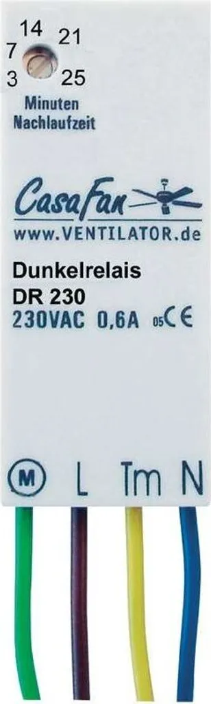 CasaFan Timermodul DR 230 Blanc 98008 - Module de Minuterie Programmable - 2