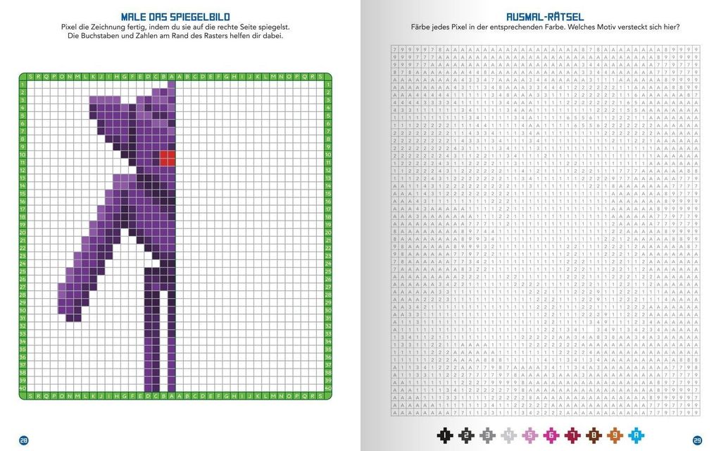 Pixel-Malbuch für Minecrafter - Noch mehr Pixel - 70 Produktbild 