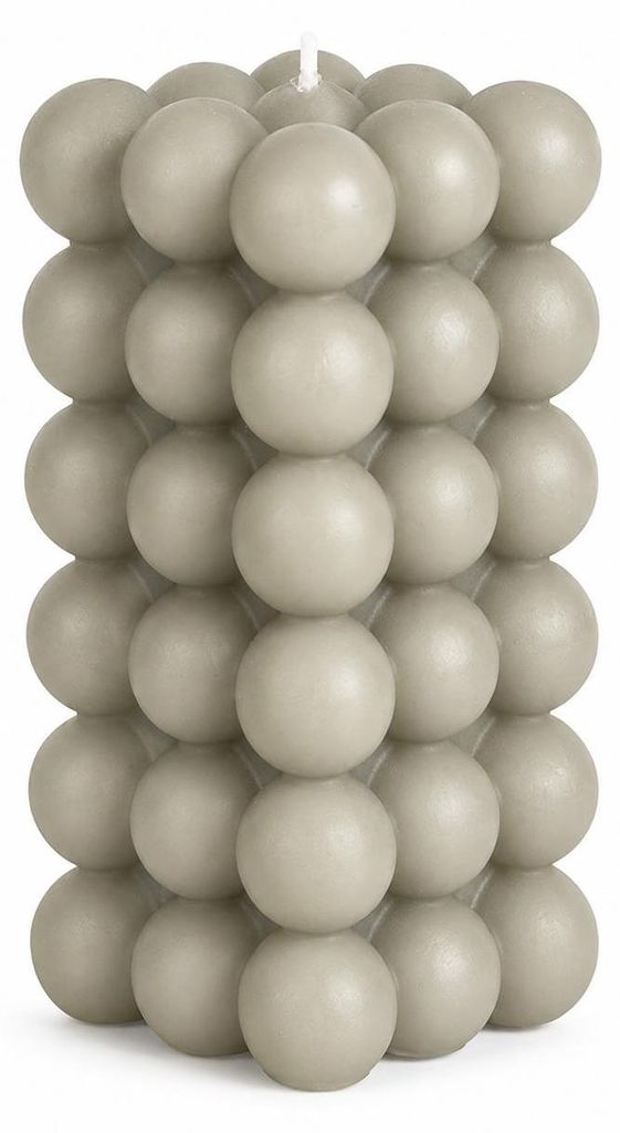 Kerze, Bubble, ca. 6 x 12 cm, 3-farbig sortiert Grün