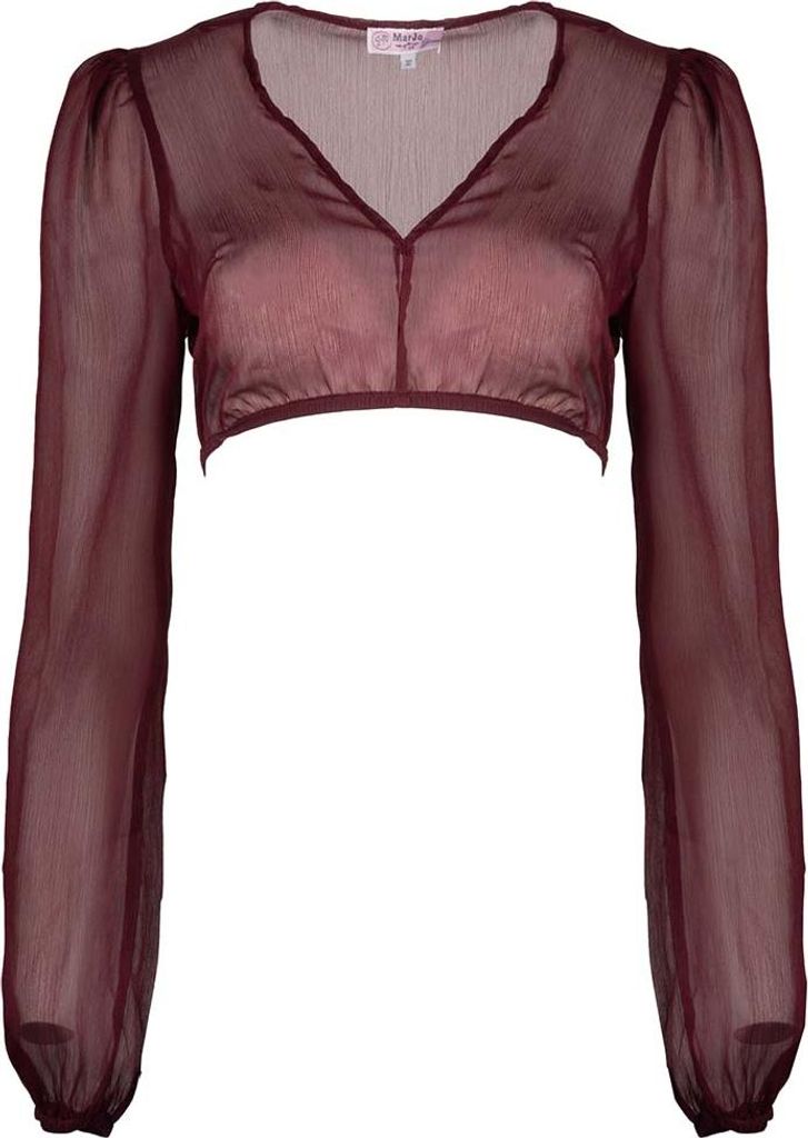 Dirndlbluse Salching bordeaux 40 Produktbild 