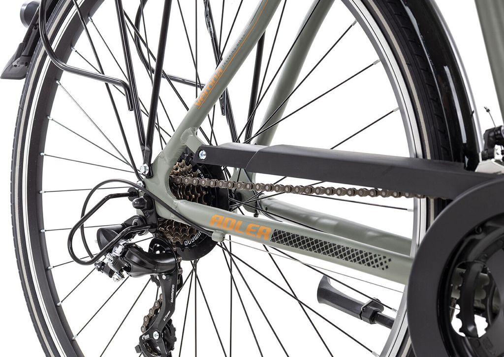 Adler Verona Trekkingrad Herren 28 Zoll khakigrey black Produktbild 7