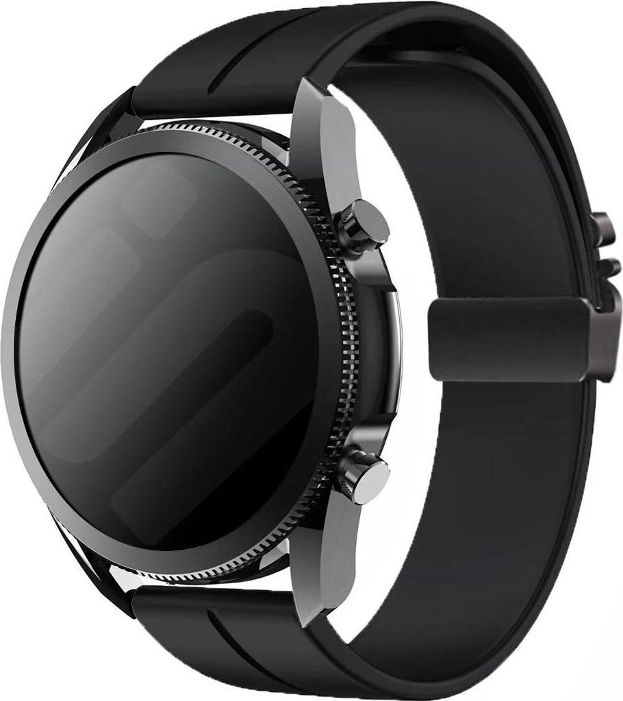 Strap-it Smartwatch Armband 22mm - Silikonband mit Fallschirmverschluss passend für Samsung Galaxy Watch 3 45mm / 1 46mm / Gear S3 - Huawei Watch ...