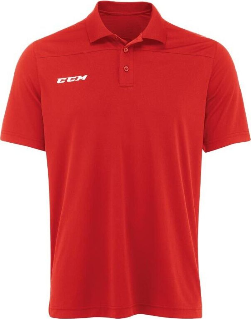 CCM Team Pique Polo Senior, Rot, Größe: S Produktbild 
