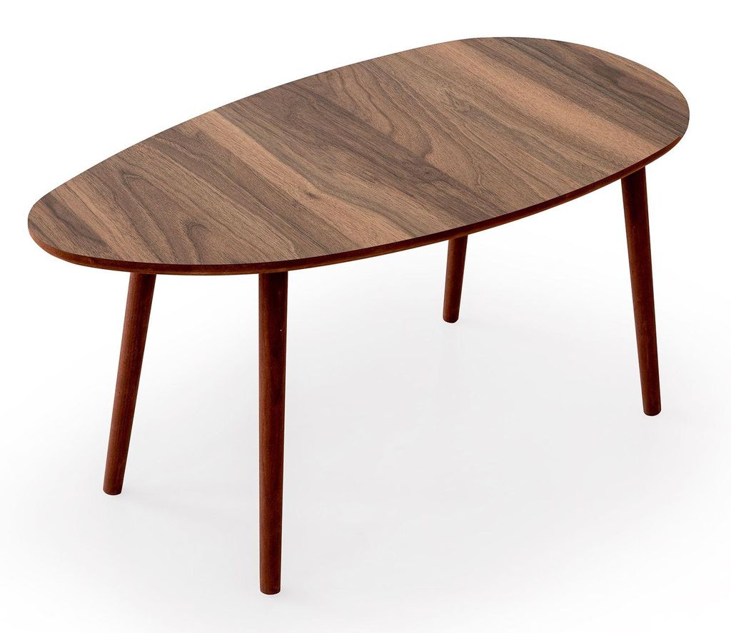 Skye Decor, Hochwertiger Couchtisch, Walnuss, 100 x 45 x 50 cm | 100% MDF, 18 mm dick | Moderne Holzbeine, elegantes Design für Ihr Wohnzimmer ode...