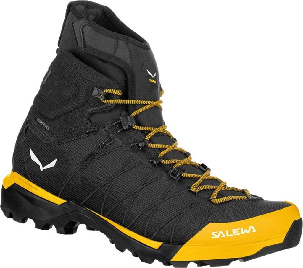 Salewa ORTLES LIGHT MID PTX BOOT M Bergschuh Herren schwarz gelb 42,5