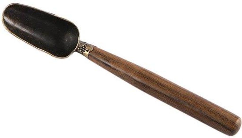 Antik lose Teeschaufel, metallene Teeschaufel mit Holmutter, multifunktionale Kaffeetafel, Teelöffel, Maßschaufl, Löffel, Haushalts-Teegarnitur
