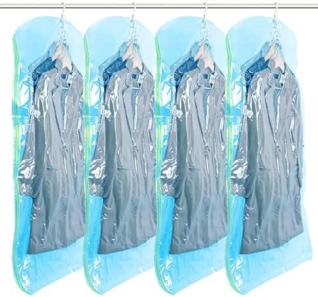 Vakuumbeutel für Kleidung Hängend, Vacuum Bags for Clothing Vakuumierbeutel Kleidung Mit Kleiderhaken Aufbewahren von Jacken, Anzüge und Kleid V...
