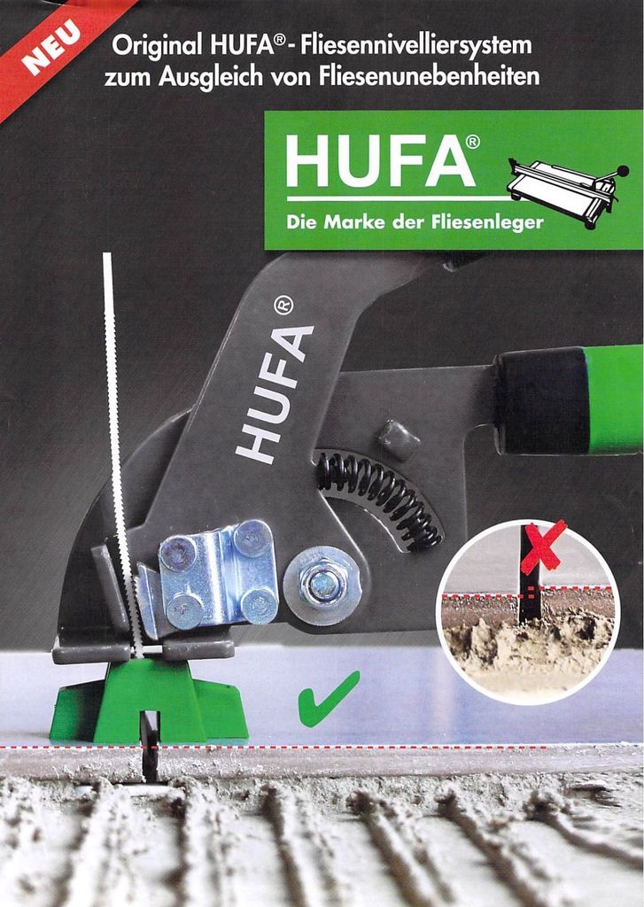 Hufa Fliesen Nivelliersystem 500 x Zuglaschen Produktbild 2