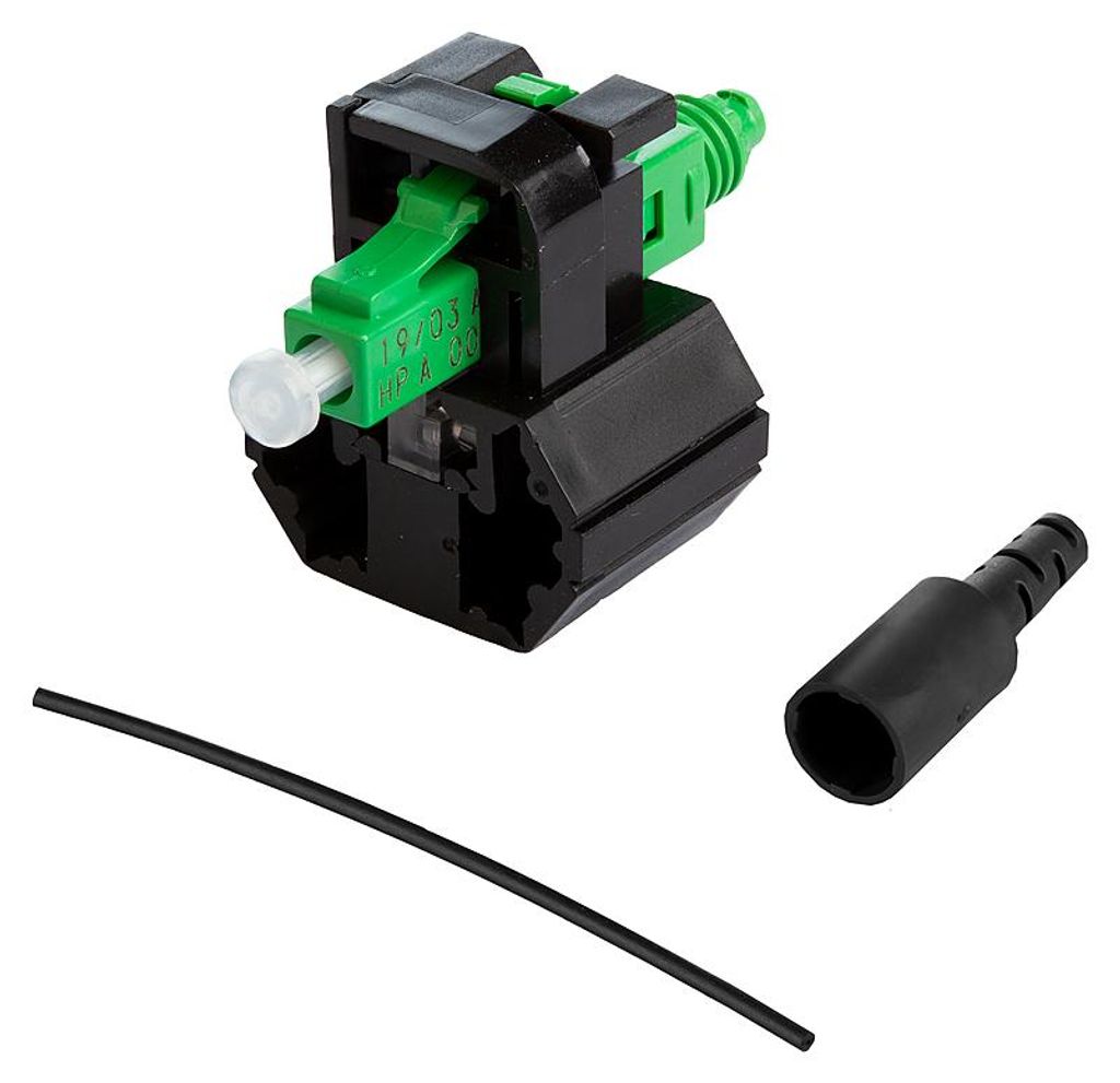 METZ CONNECT Hybrid Steckerbausatz LC APC OS2 10 Stück für Adern Ø 0,25 + 0,9 mm